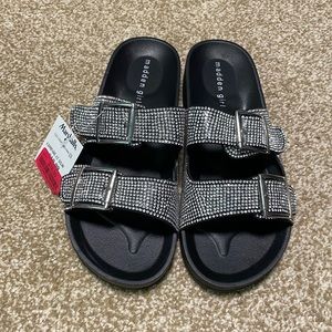 Madden girl sparkle sandals. Size 8. Never worn. New in box.